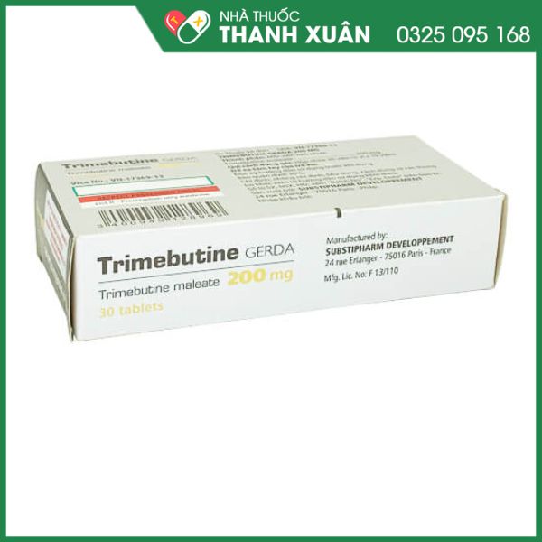 Trimebutine Gerda 200mg trị hội chứng ruột kích thích